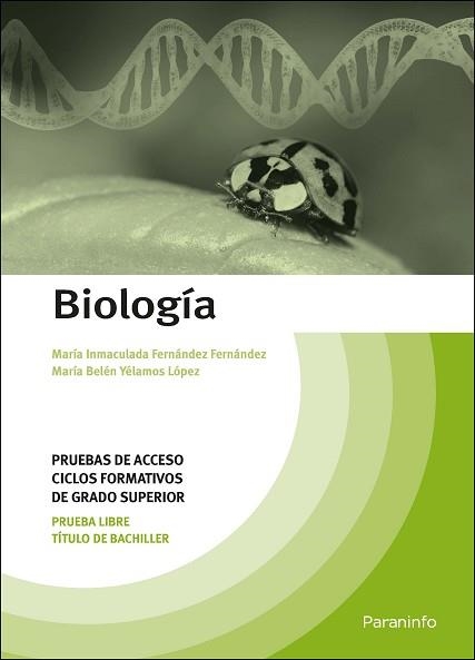 BIOLOGÍA. PRUEBAS DE ACCESO A CICLOS FORMATIVOS DE GRADO SUPERIOR | 9788428342735 | YÉLAMOS LÓPEZ, MARÍA BELÉN/FERNÁNDEZ FERNÁNDEZ, MARÍA INMACULADA | Llibreria Aqualata | Comprar libros en catalán y castellano online | Comprar libros Igualada