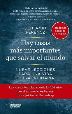HAY COSAS MAS IMPORTANTES QUE SALVAR MUNDO | 9788418582226 | FERENCZ, BENJAMIN | Llibreria Aqualata | Comprar libros en catalán y castellano online | Comprar libros Igualada