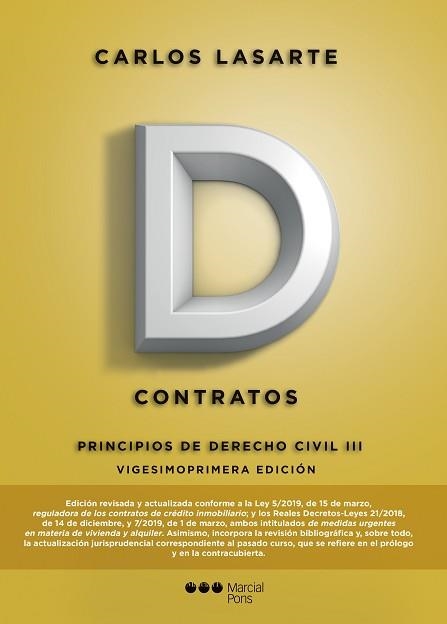 PRINCIPIOS DE DERECHO CIVIL | 9788491236733 | LASARTE ÁLVAREZ, CARLOS | Llibreria Aqualata | Comprar libros en catalán y castellano online | Comprar libros Igualada