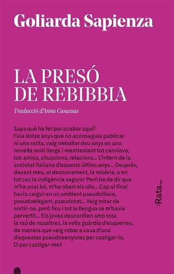 PRESÓ DE REBIBBIA, LA | 9788416738175 | SAPIENZA, GOLIARDA | Llibreria Aqualata | Comprar libros en catalán y castellano online | Comprar libros Igualada