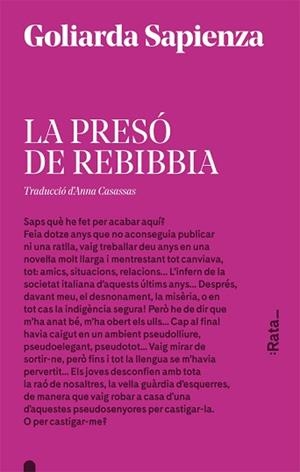 PRESÓ DE REBIBBIA, LA | 9788416738175 | SAPIENZA, GOLIARDA | Llibreria Aqualata | Comprar llibres en català i castellà online | Comprar llibres Igualada