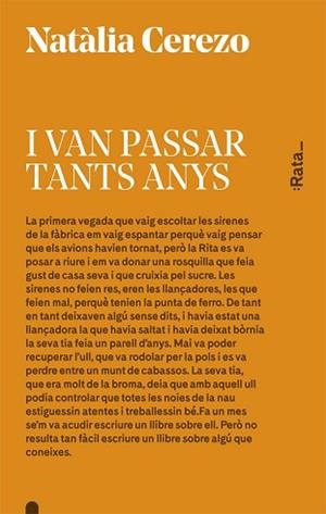 I VAN PASSAR TANTS ANYS | 9788416738045 | CEREZO, NATÀLIA | Llibreria Aqualata | Comprar llibres en català i castellà online | Comprar llibres Igualada