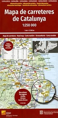 MAPA DE CARRETERES DE CATALUNYA (ESCALA 1:250.000) | 9788418601231 | Llibreria Aqualata | Comprar llibres en català i castellà online | Comprar llibres Igualada