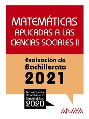 MATEMÁTICAS APLICADAS A LAS CIENCIAS SOCIALES II. EVALUACIÓN DE BACHILLERATO | 9788469885314 | BUSTO CABALLERO, ANA ISABEL / DÍAZ ORTEGA, ANA MARÍA | Llibreria Aqualata | Comprar libros en catalán y castellano online | Comprar libros Igualada
