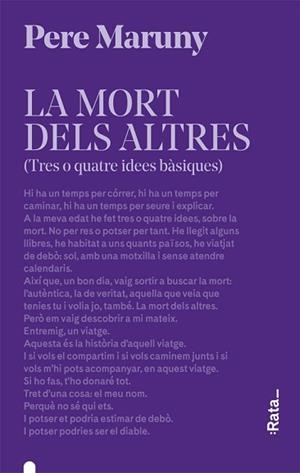 MORT DELS ALTRES, LA | 9788416738618 | MARUNY, PERE | Llibreria Aqualata | Comprar llibres en català i castellà online | Comprar llibres Igualada