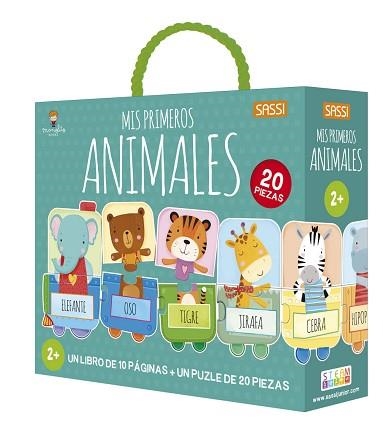 MIS PRIMEROS ANIMALES (LIBRO + PUZLE 20 PIEZAS) | 9788418127342 | M. GAULE | Llibreria Aqualata | Comprar libros en catalán y castellano online | Comprar libros Igualada