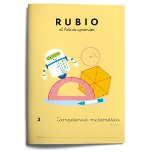 COMPETENCIA MATEMÁTICA RUBIO 3 | 9788416744121 | VARIOS AUTORES | Llibreria Aqualata | Comprar libros en catalán y castellano online | Comprar libros Igualada