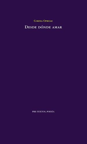 DESDE DÓNDE AMAR | 9788418935053 | OPROAE, CORINA | Llibreria Aqualata | Comprar llibres en català i castellà online | Comprar llibres Igualada