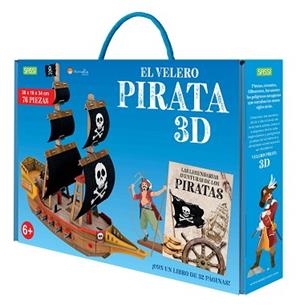 VELERO PIRATA 3D. 3D CARTON. CON MAQUETA. EDIC. ILUSTRADO (ESPAÑOL) | 9788418127526 | M. GAULE/F. LEGIMI | Llibreria Aqualata | Comprar llibres en català i castellà online | Comprar llibres Igualada