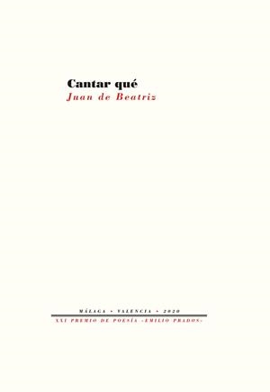 CANTAR QUÉ | 9788418178740 | DE BEATRIZ, JUAN | Llibreria Aqualata | Comprar llibres en català i castellà online | Comprar llibres Igualada