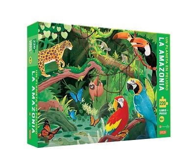 AMAZONAS. 220 PIEZAS. CON PUZZLE. EDIC. ILUSTRADO (ESPAÑOL) | 9788418127496 | V. BONAGURO/E. LORENZI | Llibreria Aqualata | Comprar libros en catalán y castellano online | Comprar libros Igualada