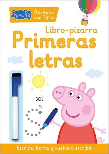 PRIMERAS LETRAS (LIBRO-PIZARRA) (PEPPA PIG. CUADERNO DE ACTIVIDADES) | 9788448859077 | Llibreria Aqualata | Comprar libros en catalán y castellano online | Comprar libros Igualada