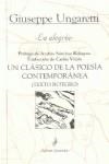 ALEGRIA, LA | 9788495142481 | UNGARETTI, GIUSEPPE | Llibreria Aqualata | Comprar libros en catalán y castellano online | Comprar libros Igualada