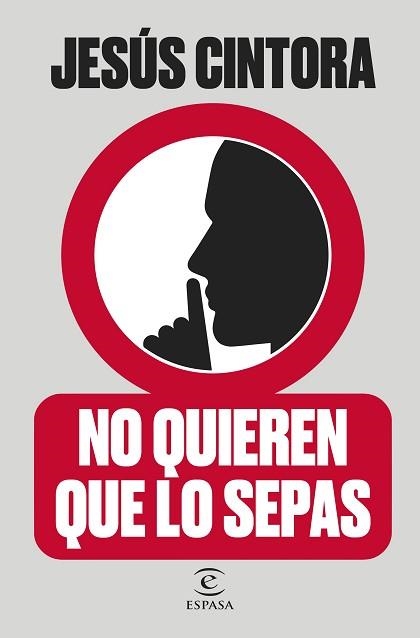 NO QUIEREN QUE LO SEPAS | 9788467065503 | CINTORA, JESÚS | Llibreria Aqualata | Comprar libros en catalán y castellano online | Comprar libros Igualada