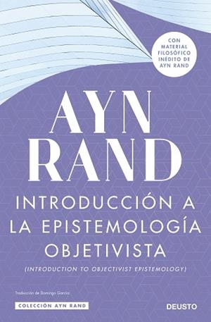 INTRODUCCIÓN A LA EPISTEMOLOGÍA OBJETIVISTA | 9788423433520 | RAND, AYN | Llibreria Aqualata | Comprar libros en catalán y castellano online | Comprar libros Igualada