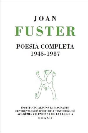 POESIA COMPLETA 1945-1987 | 9788478229178 | FUSTER, JOAN | Llibreria Aqualata | Comprar libros en catalán y castellano online | Comprar libros Igualada