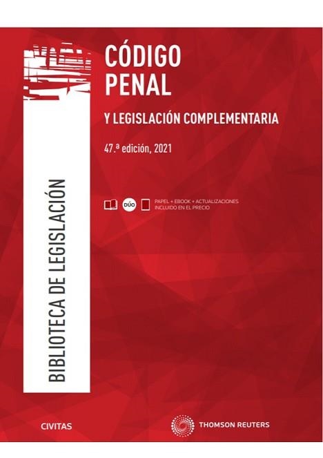 CÓDIGO PENAL Y LEGISLACIÓN COMPLEMENTARIA (PAPEL + E-BOOK) | 9788413464459 | DÍAZ-MAROTO / VILLAREJO, JULIO | Llibreria Aqualata | Comprar libros en catalán y castellano online | Comprar libros Igualada