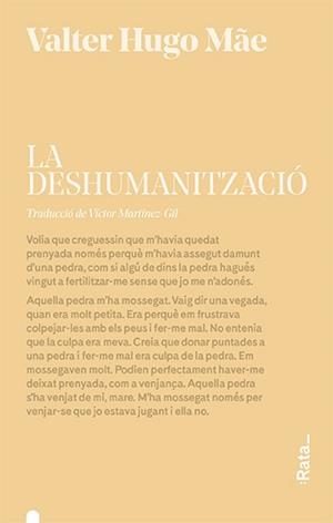 DESHUMANITZACIÓ, LA | 9788416738472 | HUGO MÃE, VALTER | Llibreria Aqualata | Comprar llibres en català i castellà online | Comprar llibres Igualada