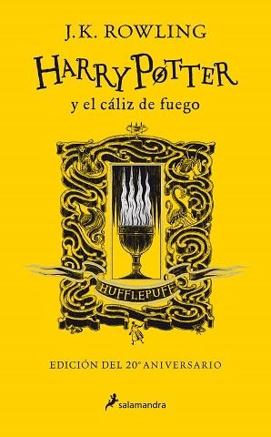 HARRY POTTER Y EL CÁLIZ DE FUEGO (EDICIÓN HUFFLEPUFF DEL 20º ANIVERSARIO)  | 9788418174391 | ROWLING, J.K. | Llibreria Aqualata | Comprar libros en catalán y castellano online | Comprar libros Igualada