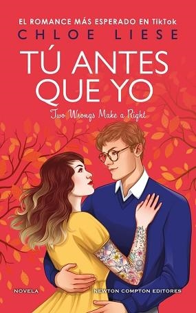 TÚ ANTES QUE YO | 9788419620002 | LIESE, CHLOE | Llibreria Aqualata | Comprar libros en catalán y castellano online | Comprar libros Igualada