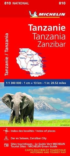 TANZANIA-ZANZÍBAR (MAPA NACIONAL 810) | 9782067242586 | MICHELIN | Llibreria Aqualata | Comprar libros en catalán y castellano online | Comprar libros Igualada