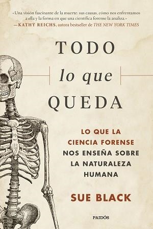 TODO LO QUE QUEDA | 9788449340802 | BLACK, SUE | Llibreria Aqualata | Comprar libros en catalán y castellano online | Comprar libros Igualada