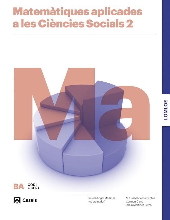MATEMÀTIQUES APLICADES A LES CIÈNCIES SOCIALS 2 LOMLOE | 9788421874639 | VARIOS AUTORES | Llibreria Aqualata | Comprar libros en catalán y castellano online | Comprar libros Igualada