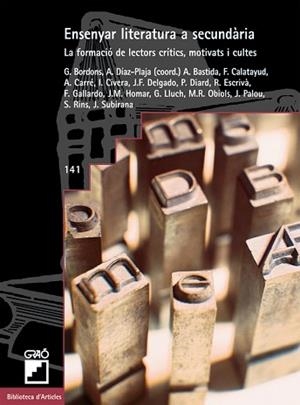 ENSENYAR LITERATURA A SECUNDARIA (BIB. D'ARTICLES 141) | 9788478273492 | VVAA | Llibreria Aqualata | Comprar libros en catalán y castellano online | Comprar libros Igualada