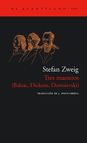TRES MAESTROS (BALZAC, DICKENS, DOSTOIEVSKI) | 9788496136847 | ZWEIG, STEFAN | Llibreria Aqualata | Comprar llibres en català i castellà online | Comprar llibres Igualada
