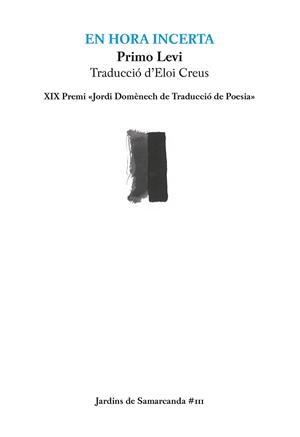 EN HORA INCERTA | 9788497668156 | LEVI, PRIMO | Llibreria Aqualata | Comprar llibres en català i castellà online | Comprar llibres Igualada