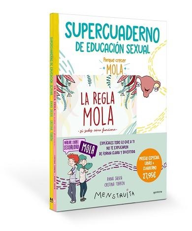 PACK APRENDE CON MENSTRUITA (LA REGLA MOLA + SUPERCUADERNO DE EDUCACIÓN SEXUAL) | 9788419975041 | SALVIA, ANNA | Llibreria Aqualata | Comprar libros en catalán y castellano online | Comprar libros Igualada