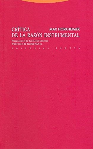 CRITICA DE LA RAZÓN INSTRUMENTAL | 9788498791525 | HORKHEIMER MAX | Llibreria Aqualata | Comprar libros en catalán y castellano online | Comprar libros Igualada