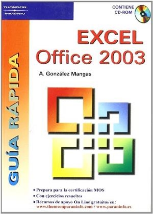 EXCEL OFFICE 2003, GUIA RAPIDA | 9788428328760 | GONZALEZ, A | Llibreria Aqualata | Comprar llibres en català i castellà online | Comprar llibres Igualada