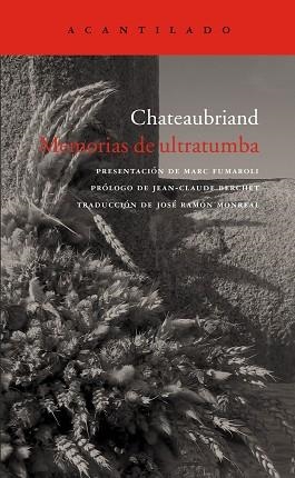 MEMORIAS DE ULTRATUMBA 2.VOLUMS (EL ACANTILADO 102) | 9788496136878 | CHATEAUBRIAND | Llibreria Aqualata | Comprar llibres en català i castellà online | Comprar llibres Igualada