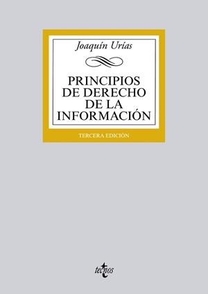 PRINCIPIOS DE DERECHO DE LA INFORMACIÓN | 9788430963003 | URÍAS, JOAQUÍN | Llibreria Aqualata | Comprar libros en catalán y castellano online | Comprar libros Igualada