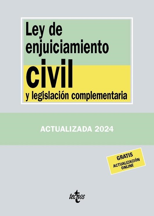 LEY DE ENJUICIAMIENTO CIVIL Y LEGISLACIÓN COMPLEMENTARIA (EDICIÓN SEPTIEMBRE 2024) | 9788430988402 | EDITORIAL TECNOS | Llibreria Aqualata | Comprar libros en catalán y castellano online | Comprar libros Igualada
