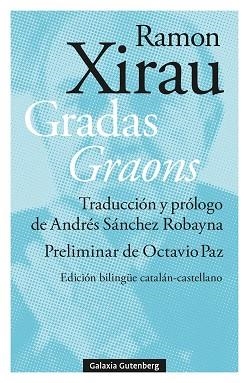 GRADAS - GRAONS | 9788410317062 | XIRAU, RAMON | Llibreria Aqualata | Comprar libros en catalán y castellano online | Comprar libros Igualada