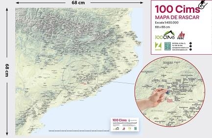 100 CIMS - MAPA DE RASCAR | 9788470111419 | Llibreria Aqualata | Comprar libros en catalán y castellano online | Comprar libros Igualada