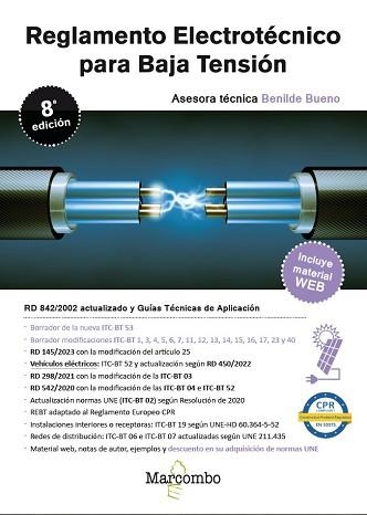 REGLAMENTO ELECTROTÉCNICO PARA BAJA TENSIÓN (8A EDICIÓ) | 9788426738714 | BUENO GONZÁLEZ, BENILDE | Llibreria Aqualata | Comprar libros en catalán y castellano online | Comprar libros Igualada