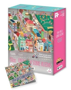 UNA VACA SOBRE RUEDAS. LIBRO+PUZLE REVERSIBLE | 9788419714831 | AA.VV. | Llibreria Aqualata | Comprar libros en catalán y castellano online | Comprar libros Igualada