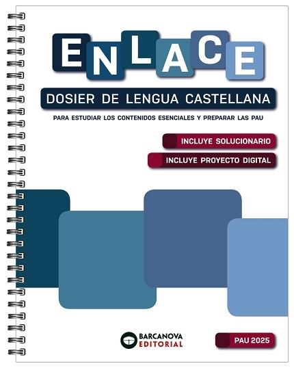 ENLACE. DOSIER DE LENGUA CASTELLANA. BACHILLERATO 2025 | 9788448962838 | CÁNOVAS, GERMÁN | Llibreria Aqualata | Comprar libros en catalán y castellano online | Comprar libros Igualada