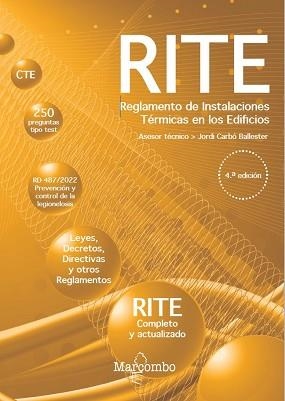 REGLAMENTO DE INSTALACIONES TÉRMICAS EN LOS EDIFICIOS -  4.ª EDICIÓN | 9788426738769 | CARBÓ BALLESTER, JORDI | Llibreria Aqualata | Comprar llibres en català i castellà online | Comprar llibres Igualada