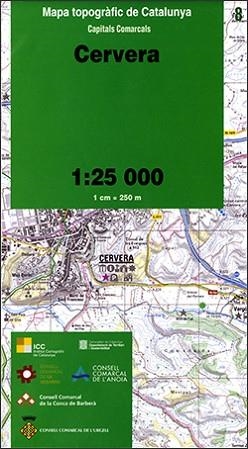 CERVERA (MAPA TOPOGRÀFIC DE CATALUNYA 1:25 000. CAPITALS COMARCALS. 8) | 9788439390886 | Llibreria Aqualata | Comprar libros en catalán y castellano online | Comprar libros Igualada