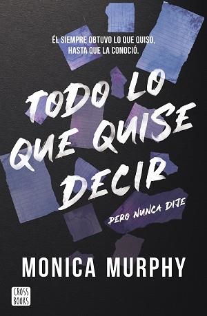TODO LO QUE QUISE DECIR, PERO NUNCA DIJE | 9788408300793 | MURPHY, MONICA | Llibreria Aqualata | Comprar llibres en català i castellà online | Comprar llibres Igualada