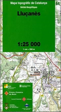 MAPA LLUÇANÉS TOPOGRÀFIC ESCALA 1:250000 | 9788439390503 | Llibreria Aqualata | Comprar llibres en català i castellà online | Comprar llibres Igualada