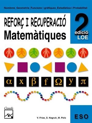 REFORÇ DE MATEMATIQUES 2 ESO.  REPASSA I APROVA | 9788421833315 | FRIAS V. | Llibreria Aqualata | Comprar libros en catalán y castellano online | Comprar libros Igualada