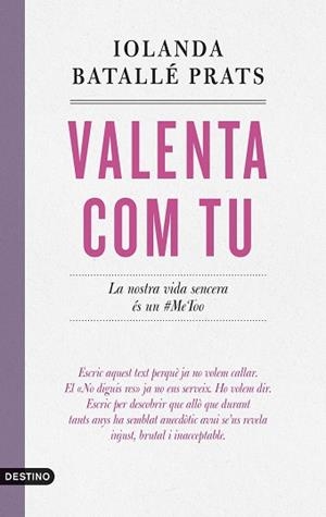 VALENTA COM TU | 9788419734235 | BATALLÉ PRATS, IOLANDA | Llibreria Aqualata | Comprar llibres en català i castellà online | Comprar llibres Igualada