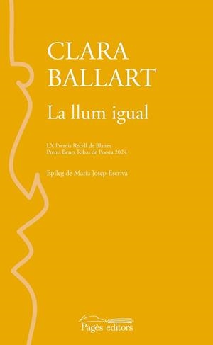 LLUM IGUAL, LA | 9788413036045 | BALLART LLADÓS, CLARA | Llibreria Aqualata | Comprar llibres en català i castellà online | Comprar llibres Igualada
