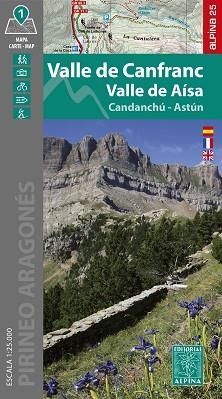 VALLE DE CANFRANC. VALLE DE AÍNSA. CANDANCHÚ. ASTÚN. (MAPA ALPINA ESCALA 1:25 000) | 9788470111822 | Llibreria Aqualata | Comprar libros en catalán y castellano online | Comprar libros Igualada
