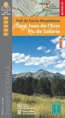 SANT JOAN DE L'ERM / PIC DE SALORIA / TORRETA DE L'ORRI (VALL DE SANTA MAGDALENA)  (MAPA ALPINA ESCALA 1:25 000) | 9788470111761 | Llibreria Aqualata | Comprar llibres en català i castellà online | Comprar llibres Igualada